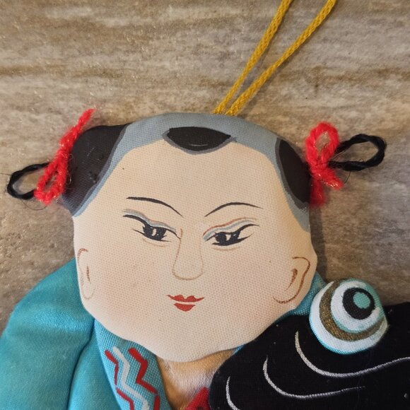 VTG Lot 6 Silk Immortals Of Eternity Chinese Mythology Paper Doll Ornaments - Picture 13 of 16